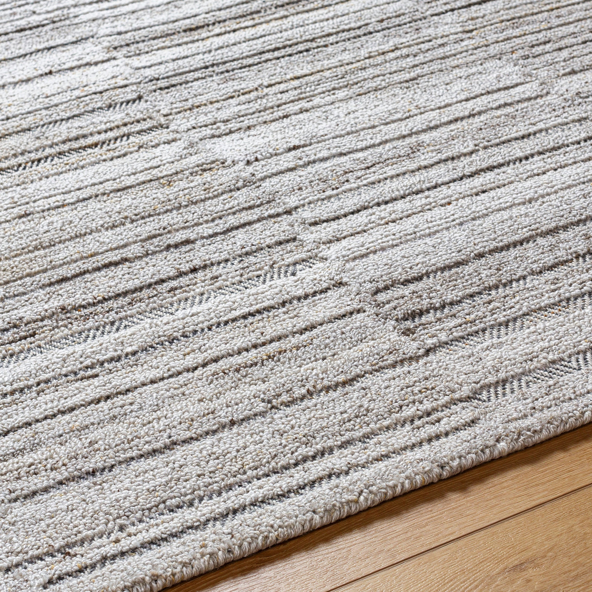 Surya Calgary Cgr-2303 Light Gray, Gray, Charcoal, Beige, Brown Rug.