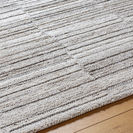 Surya Calgary Cgr-2303 Light Gray, Gray, Charcoal, Beige, Brown Rug.