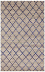 Chandra Aarushi AAR-44000 Tan and Blue rug, flat view