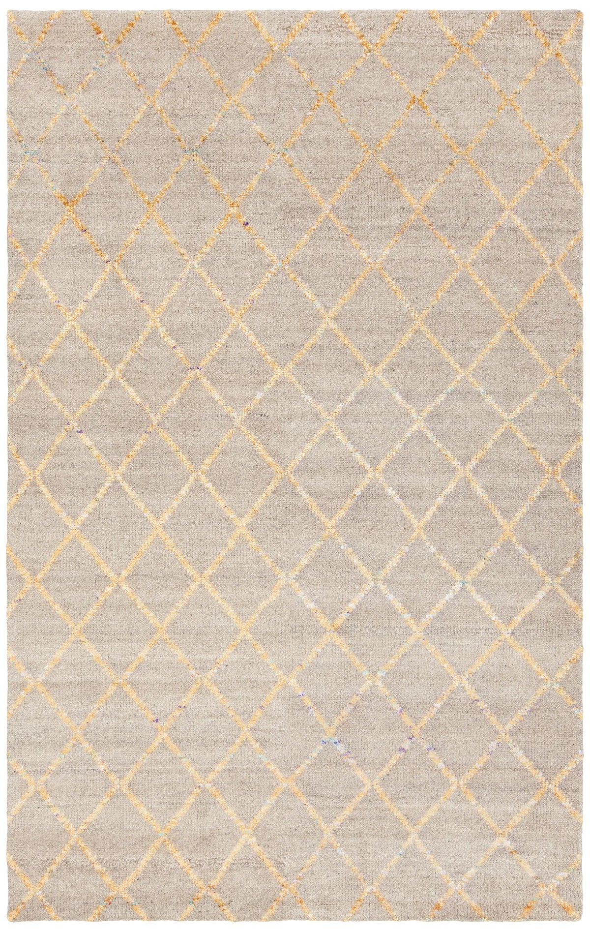 Chandra Aarushi AAR-44001 Tan and Gold rug, flat view
