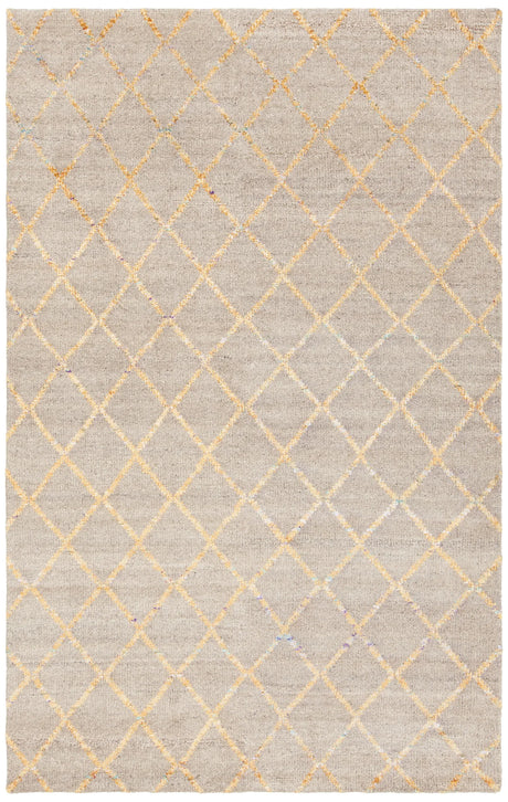 Chandra Aarushi AAR-44001 Tan and Gold rug, flat view