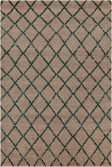 Chandra Aarushi AAR-44003 Tan and Green rug, flat view