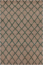 Chandra Aarushi AAR-44003 Tan and Green rug, flat view