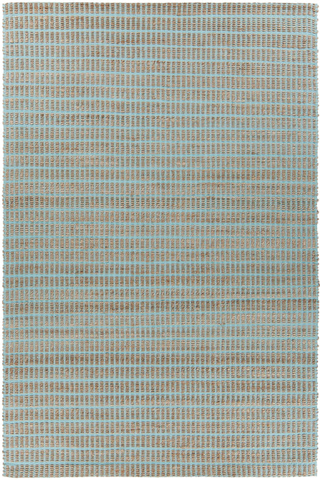Chandra Abacus ABA-37500 Blue and Natural rug, flat view