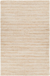 Chandra Abacus ABA-37502 White and Natural rug, flat view