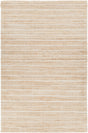 Chandra Abacus ABA-37502 White and Natural rug, flat view