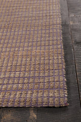 Chandra Abacus ABA-37503 Purple and Natural rug, corner detail