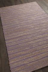Chandra Abacus ABA-37503 Purple and Natural rug, angled side view