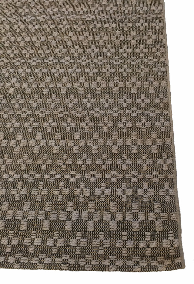 Chandra Abree ABR-52000 Silver and Black rug, corner detail