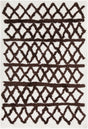 Chandra Aerona AER-40002 White and Brown rug, flat view
