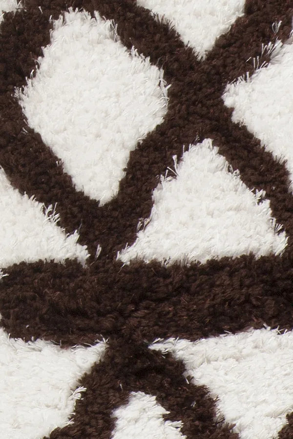 Chandra Aerona AER-40002 White and Brown rug, texture close-up