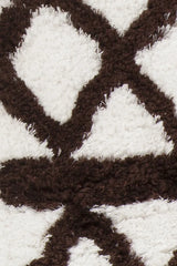 Chandra Aerona AER-40002 White and Brown rug, texture close-up