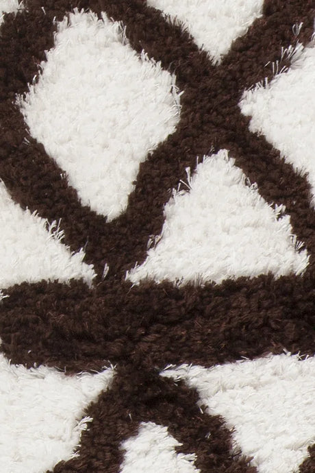 Chandra Aerona AER-40002 White and Brown rug, texture close-up