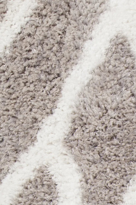 Chandra Aerona AER-40003 Tan and White rug, texture close-up