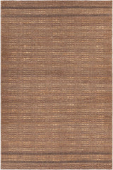 Chandra Agnes AGN-52100 Brown and Natural and Black rug, flat view