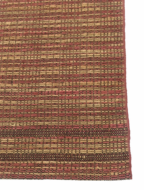 Chandra Agnes AGN-52102 Red and Natural and Black rug, corner detail
