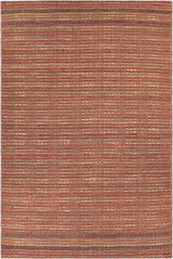 Chandra Agnes AGN-52102 Red and Natural and Black rug, flat view