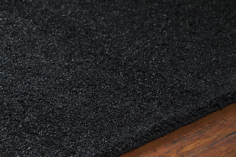 Chandra Alcon ALC-35503 Black rug, side detail view