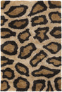 Chandra Amazon AMA-5602 Tan and Gold and Brown and Black rug, flat view
