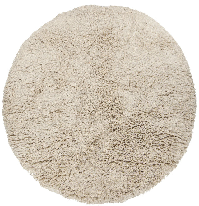 Chandra Ambiance AMB-4200 Ivory round rug, flat view