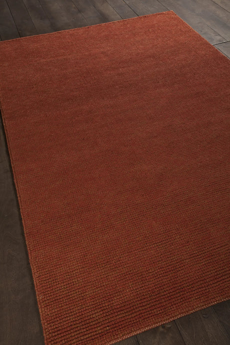 Chandra Amco AMC-36502 Rust rug, angled side view
