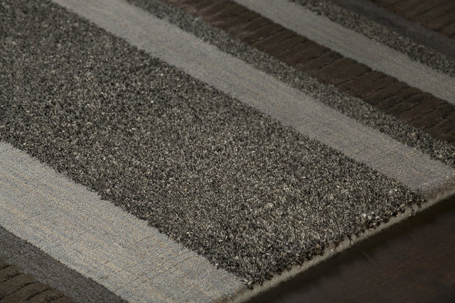 Chandra Amigo AMI-30501 Brown rug, side detail view