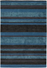 Chandra Amigo AMI-30502 Blue and Grey and Charcoal rug, flat view