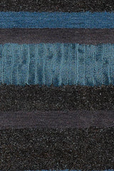 Chandra Amigo AMI-30502 Blue and Grey and Charcoal rug, texture close-up