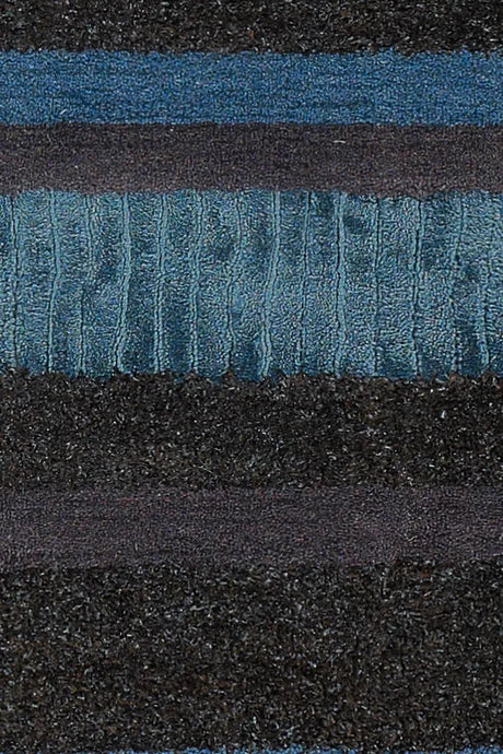 Chandra Amigo AMI-30502 Blue and Grey and Charcoal rug, texture close-up