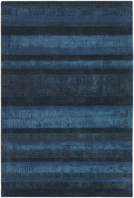 Chandra Amigo AMI-30503 Blue and Charcoal rug, flat view
