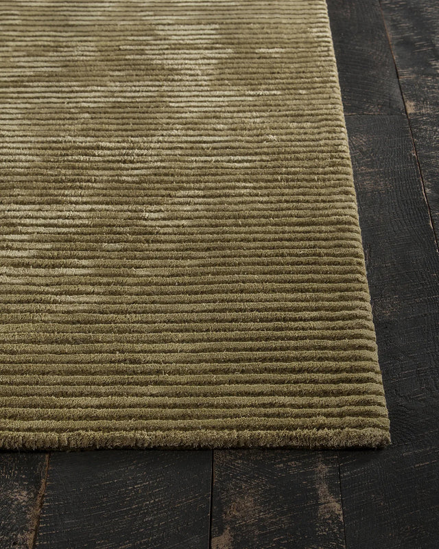 Chandra Angelo ANG-26202 Green rug, corner detail
