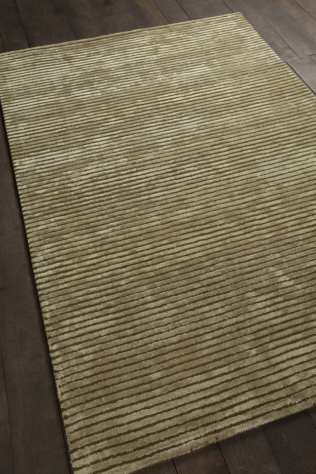 Chandra Angelo ANG-26202 Green rug, angled side view