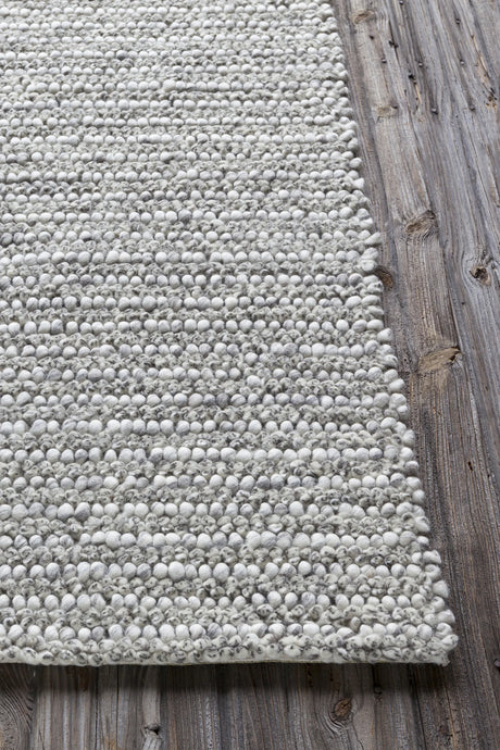 Chandra Anni ANN-11401 Ivory and Brown rug, corner detail