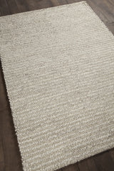 Chandra Anni ANN-11401 Ivory and Brown rug, angled side view