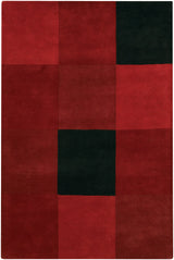 Chandra Antara ANT-109 Red and Black rug, flat view