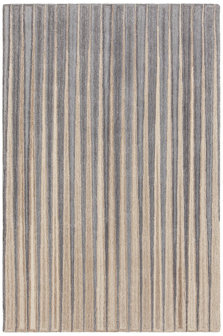 Chandra Anya ANY-44100 Grey and Gold rug, flat view
