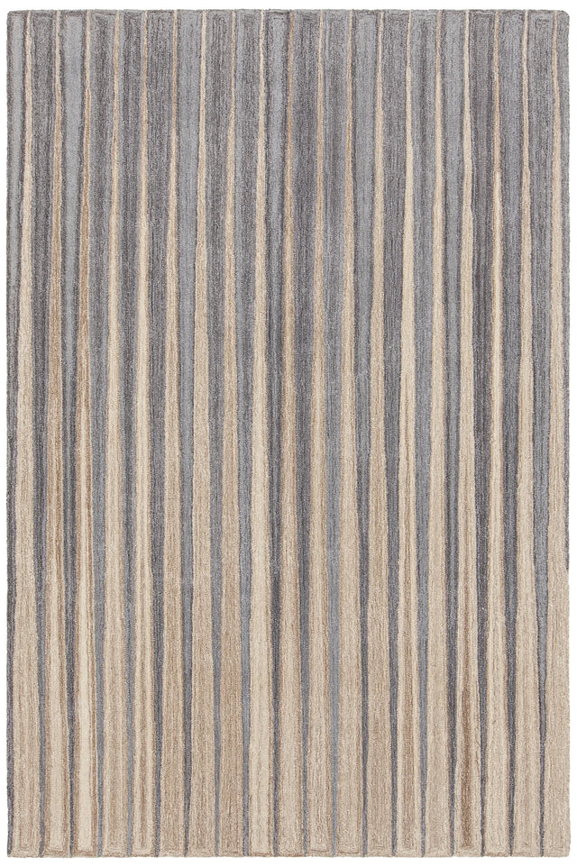 Chandra Anya ANY-44100 Grey and Gold rug, flat view