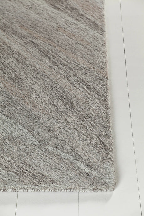 Chandra Anya ANY-44101 Silver and Grey rug, corner detail