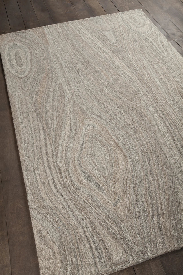 Chandra Anya ANY-44102 Tan and Grey rug, angled side view