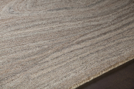 Chandra Anya ANY-44102 Tan and Grey rug, side detail view