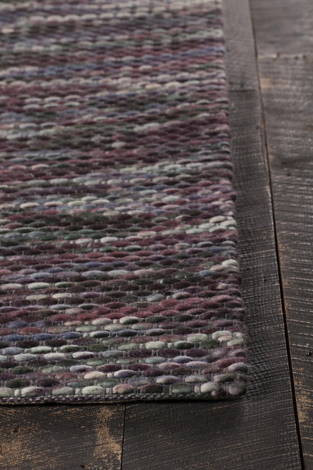 Chandra Argos ARG-51500 Purple and Multi rug, corner detail