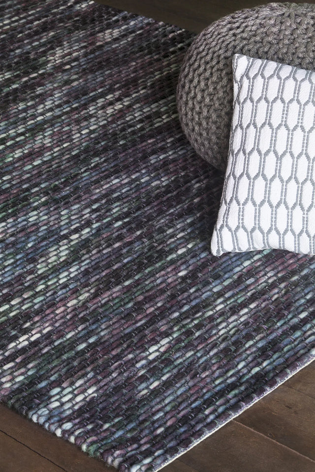 Chandra Argos ARG-51500 Purple and Multi rug, shown in a styled room setting