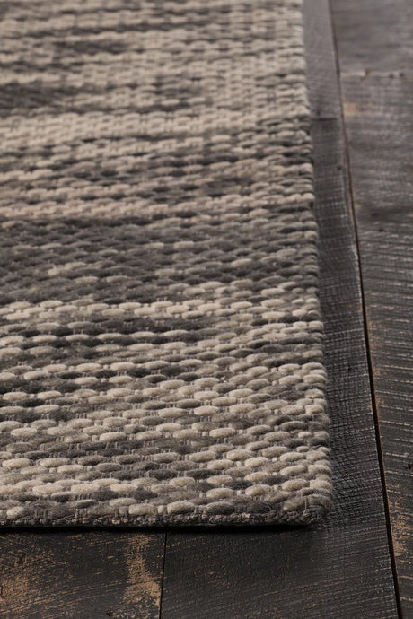 Chandra Argos ARG-51501 Grey and Cream rug, corner detail