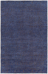Chandra Ashton ASH-48700 Blue and Brown rug, flat view