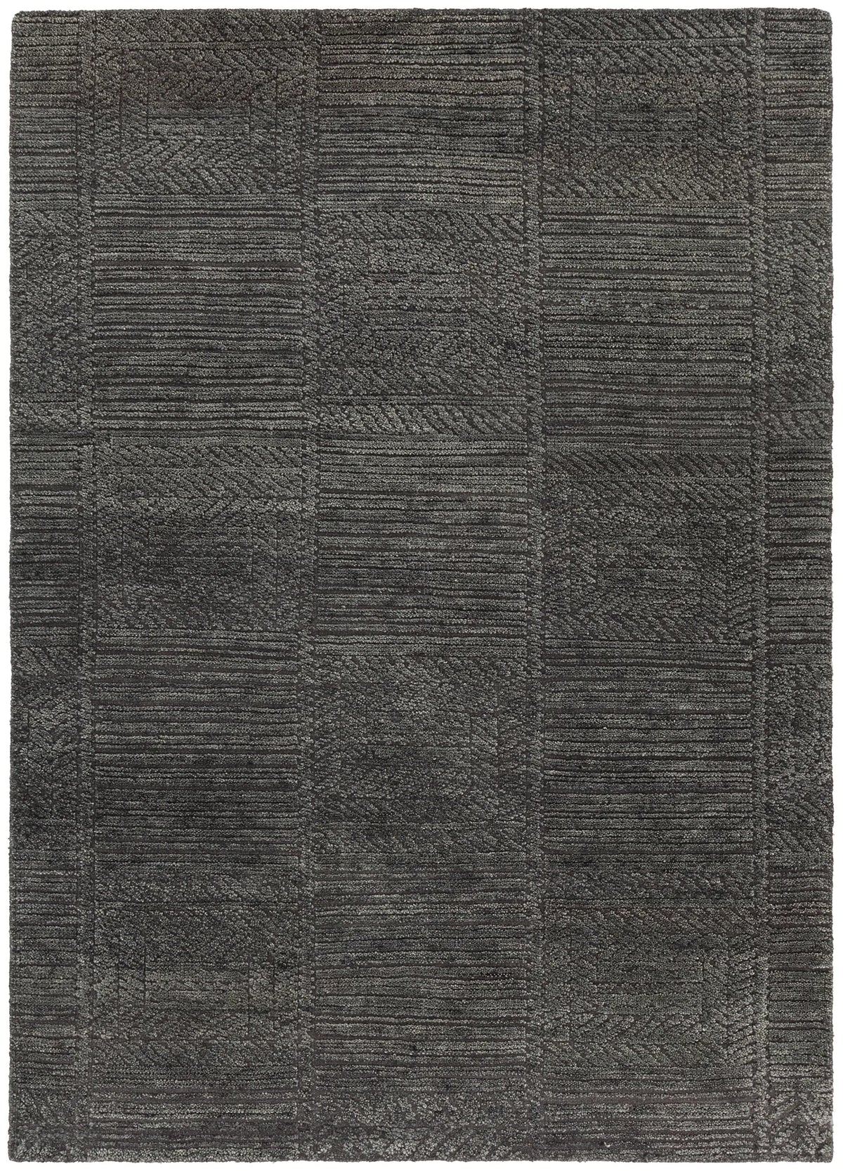 Chandra Ashton ASH-48703 Grey rug, flat view