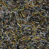 Chandra Astrid AST-14300 Yellow and Brown and Green and Blue and Ivory rug, texture close-up