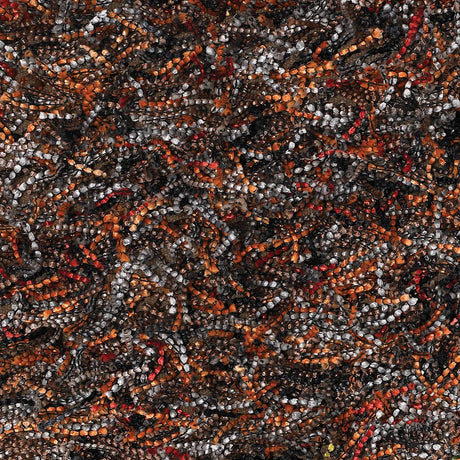 Chandra Astrid AST-14301 Red and Orange and Brown and Grey and Black rug, texture close-up