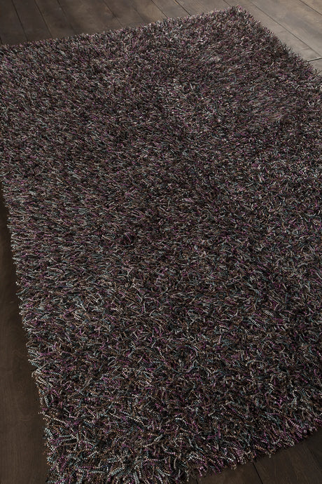 Chandra Astrid AST-14302 Purple and Blue and Brown and Grey and Ivory rug, angled side view
