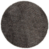 Chandra Astrid AST-14303 Brown and Blue and Grey and Black round rug, flat view