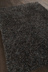 Chandra Astrid AST-14303 Brown and Blue and Grey and Black rug, angled side view